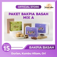 Original!!! Paket Bakpia Basah Mix A (Durian, Kumbu Hitam, Ori) -