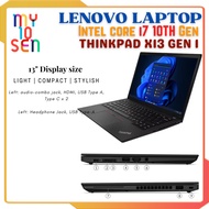 Laptop Lenovo Thinkpad X13 Intel Core i7 10th Gen DDR4 M2 SSD Slim & Light Weight