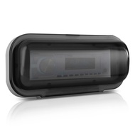 Pyle Water Resistant Marine Stereo Cover - Smoke Colored Heavy Duty Boat Radio Protector Shield with