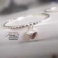 bangle love charm silver 925 , bangle love perak 925 , silver 925 bangle with love charm