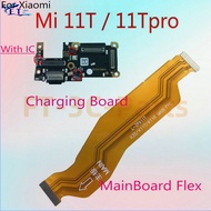For xiaomi mi 11t 11t pro USB Dock Charging Port Charger Board Main Motherboard Connector Flex Cable