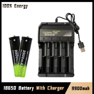GTF 3.7V 18650 9900mAh Rechargeable Battery High Capacity Li-ion Rechargeable Battery For Flashlight