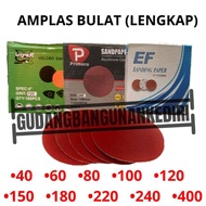 Amplas Bulat 4" Kertas Gosok Bulat 4" Amplas Gerinda 4" Sanding Disc