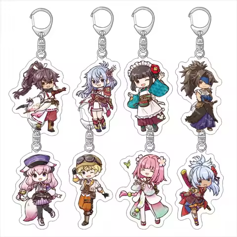 Rune Factory: Guardians of Azuma Acrylic Fun Keychain Game Related Products Key Chain Jewelry Friend