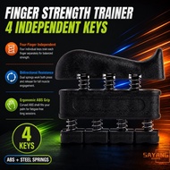 Hand Grip Strengthener Four Independent Fingers 20LBS Finger Exerciser Bidirectional Spring Resistan