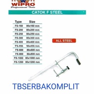 Catok F Steel 80x160 mm Wipro FS-160 Klem Full Besi 80mm x 160mm 16 cm