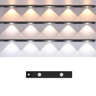 LED人體感應超薄智能燈條（ 長度： 20CM  鋼琴黑  ）