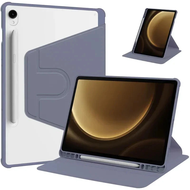 SAMSUNG TAB S10 FE / S10 FE PLUS CASING AUTO WAKE/SLEEP 360 ROTATING ACRYLIC CRYSTAL PROTECTIVE CASE