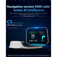 OBD HUD C3 Plus OBD2 HUD Auto Navigation Projector GPS EOBD Speedometer Head Up Display Car Accessor