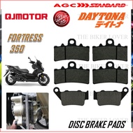 QJMOTOR DISC BRAKE PADS SCOOTER FORTRESS 350 BLACK QUALITY BKL