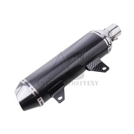 48mm carbon fiber exhaust muffler pipe tail for mud pit bike 125cc 150cc 250cc 300cc motorcycle atv 