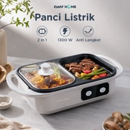 TAFFHOME Electric Hotpot BBQ Grill 2in1 Non-Stick 1300W - DYG-03