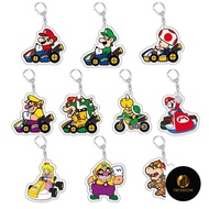 Super Mario Kart Mario Luigi Bowser Mario Luigi acrylic Keychain Pendant