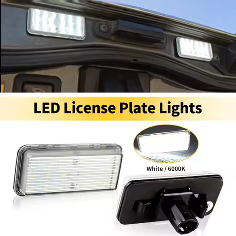 2×Car LED License Plate Lights Lamps for Lexus LX470 LX570 GX470 for Toyota Land Cruiser Cygnus Prad