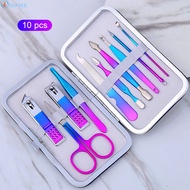 12Pcs Manicure Pedicure Stainless Steel Beauty Manicure Nail Care Set Professional Nail Care Suit Na