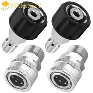 MXMUSTY 2/4/8Pcs Pressure Washer Adapter Set, 3/4" Quick Release 3/8'' Quick Connect Quick Connect Kit, Stainless Steel M22 Swivel Rust-proof Pressure Washer Connector Female