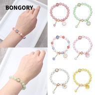 BONGORY Bohemian Bracelet, Lucky Multicolor Korean Daisy Bracelet,  Elastic Handmade Bracelet Bohemi