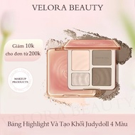 Judydoll Contouring Powder & Highlighter - Natural, Easy to Shape the Perfect Face for Beginners