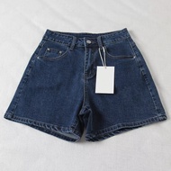 Quần lửng ngố jean nữ lưng sau jean nữ ống suông ngố rộng baggy quần shorts jean nữ cạp cao