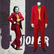 ชุดตัวตลก Joker ชุดการแสดงโจคินฟีนิกซ์ฮาโลวีน cosplay ชุดการแสดงสำหรับผู้ชาย