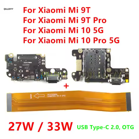 33W USB Type-C Charging Port Board For Xiaomi Mi 9T 10T Pro Lite 5G Fast Charger Motherboard Connect