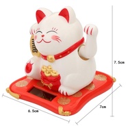 Kucing Maneki Solar/Pajangan Kucing Hoki/Patung Kucing Hoki/Lucky Cat