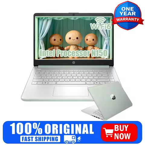 HP 14" HD Ultra Light Laptop,Intel Processor N150,16GB RAM,384GB(128UFS+256 SD Card) ,1-Year Microso