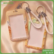 MELENE Credit Card Holders, Plastic Business Card Holder, Cute ID Card Sleeve Student