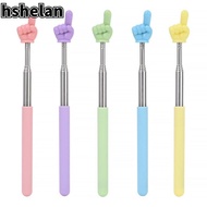 HSHELAN Teaching Pointer, Stainless Steel Telescopic Rod Finger Reading Sticks, Professional Finger 