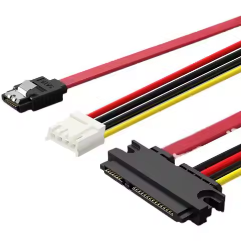 Computer Power Cord 4PIN + SATA Hard Disk Cable Power Cable SATA 22P To 7P 4P 0.3M 0.4M