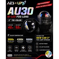 AES X UPX - 3” Tri Color BI LED Laser Projector Fog Light (AU30)
