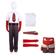 Inside Out คอสเพลย์เครื่องแต่งกาย Inside Out 2 การ์ตูน Anger กลัว Sadness ความวิตกกังวลเด็กหญิงฮาโลว