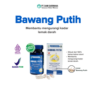 Obat Herbal Alami Halal BAWANG PUTIH 60 Kapsul Mengurangi Kadar Lemak Darah BPOM