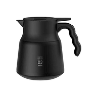 HARIO V60 不鏽鋼保溫咖啡壺PLUS VHSN-80-B 黑色  800ml  1個