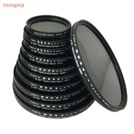[risingmp] Fader Variable ND Filter Adjustable ND2 To ND400 Neutral Density 40.5 43 46 49 52 55 58 6