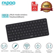 Rapoo E9350L Papan Kekunci Wayarles Boleh Dicas Semula Pelbagai Mod Bluetooth Berbilang Peranti Untu
