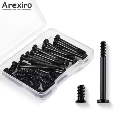 30PCS Computer PC Fan Screws Kit for #6-32x30mm 15 Pcs / M5x10mm 15 Pcs Tapping Screws