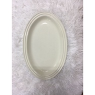 Le Creuset Oval Plate 30cm : Ivory (Cream)