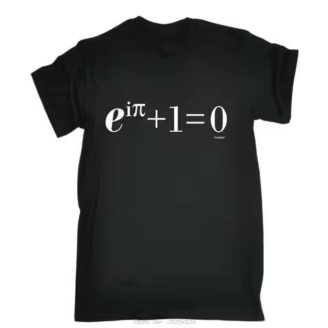 Fun Math T-shirt with Euler's Equation Printed on It - Perfect for Geeks Nerds College Students Math