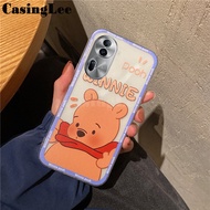 Phone Case for Oppo Reno11 Pro 11F Back Cover Soft and Clear Silicone Anti Drop Cartoon Bear Pig Cute for Oppo Reno 11F 11 Pro Cover Cases