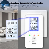 MyriadU 4-in-1 Carbon Monoxide Alarm Natural Gas & Carbon Monoxide , ,Methane Detector Alarm Tempera