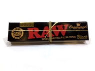 RAW Black Rolling Paper King Size + Tips - Papir