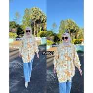 SASABILA BLOUSE LABUH TUNIC MUSLIMAH Wanita