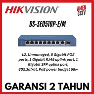 Value Series: Unmanaged Gigabit PoE, L2 Hikvision DS-3E0510P-E/M