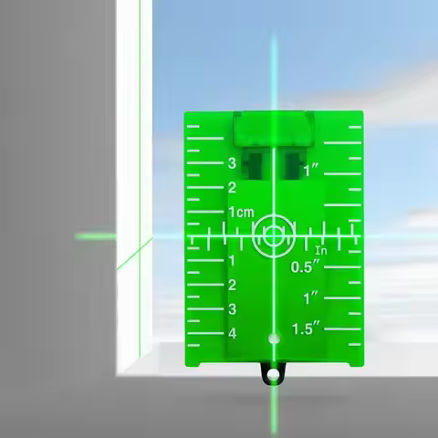 Magnetic Line Beam Level Target Vertical/Horizontal Inch/cm Leveling Board