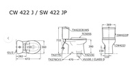 Kloset Toto Cw422J / Closet Duduk Cw 422J / Cw422 J