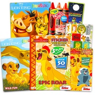 Junior Lion Guard Coloring and Activity Book Set - Lion Guard and Lion King Sticker Scene Jumbo Colo