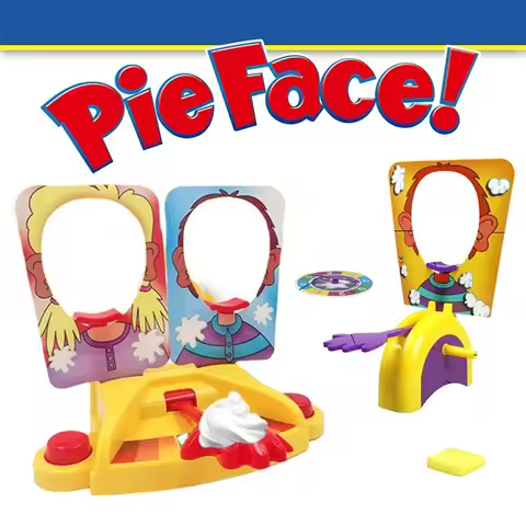 Funny Family Party Table Game Cake Cream Pie in The Face Prank Gags Jokes Multiplayer Interactive De