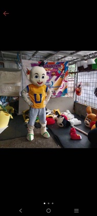 kostum badut karakter Upin Ipin