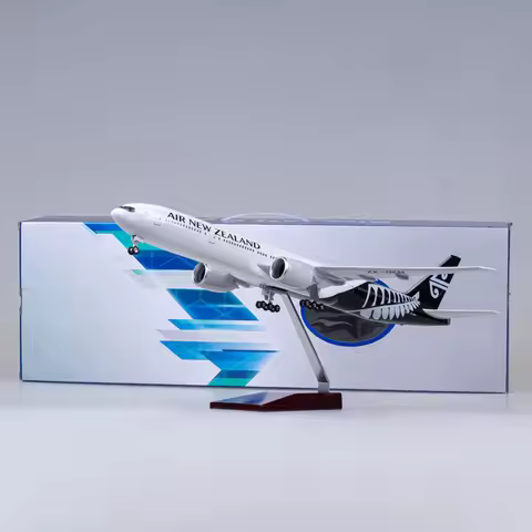 1/157 Scale 47cm Boeing 777 Diecast Model Air New Zealand Airlines Resin Plane With Light Airplane C